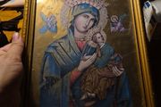Rare Find Vintage Framed Picture Our Lady of Perpetual Help