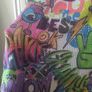 Graffiti blouse S-M Image 7