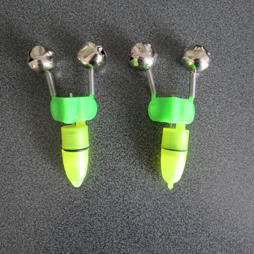 2 pcs  Bell Bite Alarm with Green Electronic Light