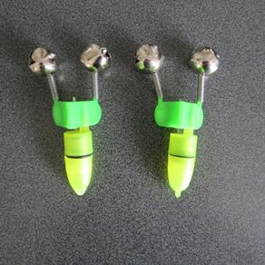 2 pcs  Bell Bite Alarm with Green Electronic Light
