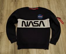 Alpha Industries NASA Sweatshirt - Navy Blue - Size M/L (check tag)