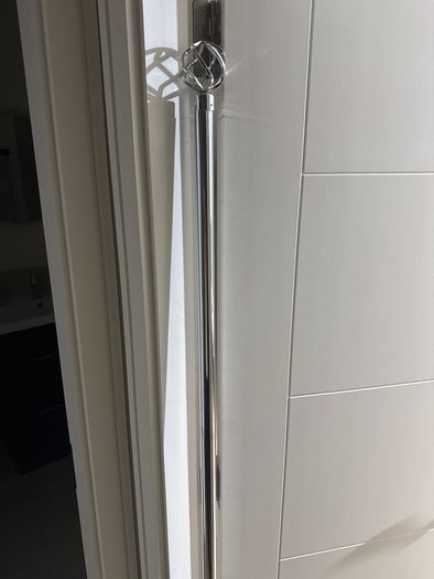 66" x 90" Curtains and curtain rod