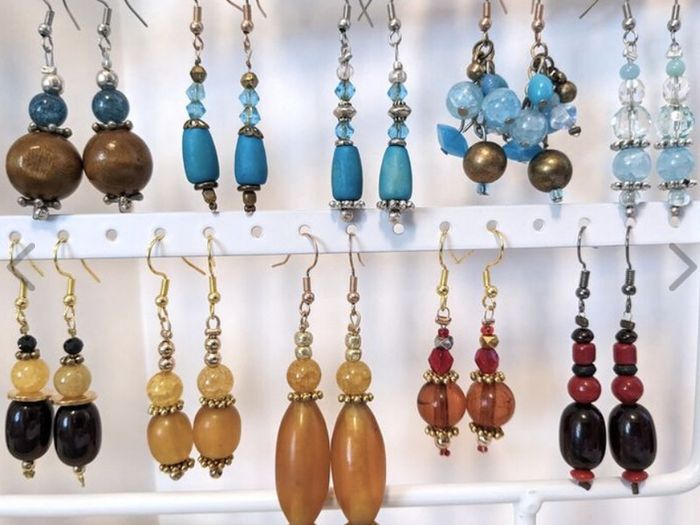 NEW Handmade earrings with Vintage/Antique beads