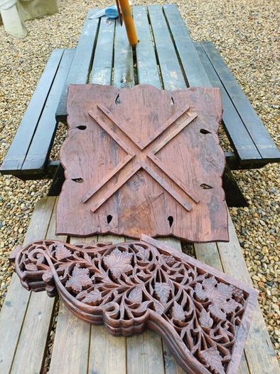 Large Antique Anglo-Indian Campaign Table