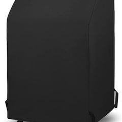 BBQ Cover, Waterproof Heavy Duty 2 Burner Barbecue Cover, Small Gas BBQ Cover Compatible for Weber, Char-Broil, Brinkmann etc, Anti-UV & Rip-Proof Oxford Fabric, (32 inch / 81 cm, Black)