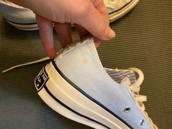 Converse sneakers trainers UK Size 6.5, EU 39.5, pale blue & grey, VGC