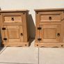 Bedside Lockers x 2 - Pine Image 2