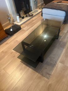 Smoked Glass TV Table