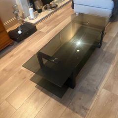 Smoked Glass TV Table