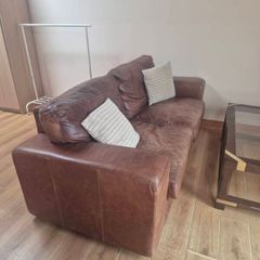 Eurosalotti double italian leather couch