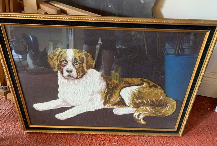 Retro Rug Plan Framed Picture