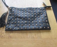 Black Studded Clutch Bag for Sale