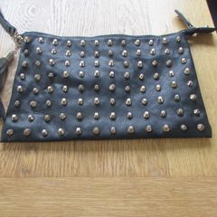 Black Studded Clutch Bag for Sale