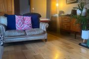 Vintage style 2 seater leather sofa