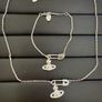 Orb Safety Pin necklace and bracelet Image 5
