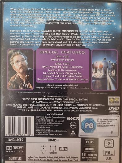 Close Encounters Of The Third Kind 2 Disc Collector's Edition