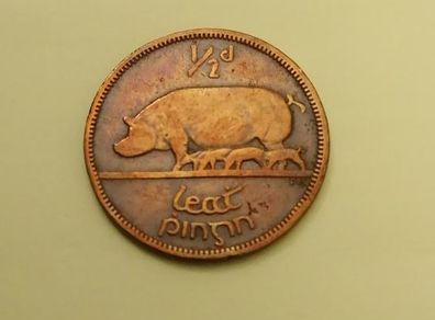 1940  Eire 1/2d Half Penny