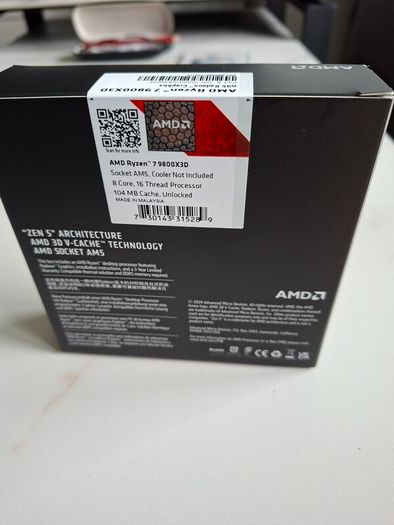 cpu Ryzen Ryzen 7 9800x3d