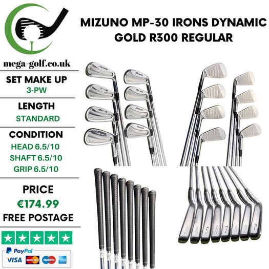 Mizuno MP-30 Irons / 3-Pw / Dynamic Gold R300 Regular
