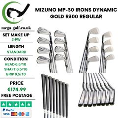 Mizuno MP-30 Irons / 3-Pw / Dynamic Gold R300 Regular