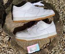 Retro Nike Dunk Low White Leather Cream Gum