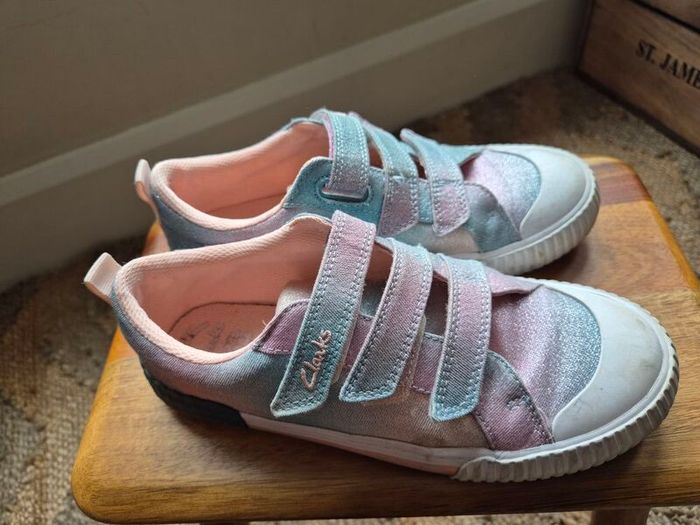 girls shoes Clarks size UK 1