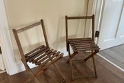 Vintage French Folding Chairs