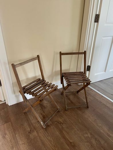 Vintage French Folding Chairs