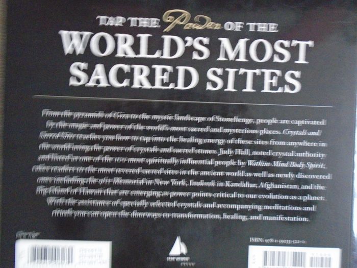 Crystals and Sacred Sites, Judy Hall ,Paperback book.book, non fiction