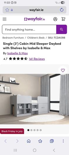 Child's cabin bed