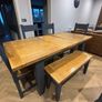 Solid Oak Extendable Dining Table, 4 chairs & 1 bench Image 8