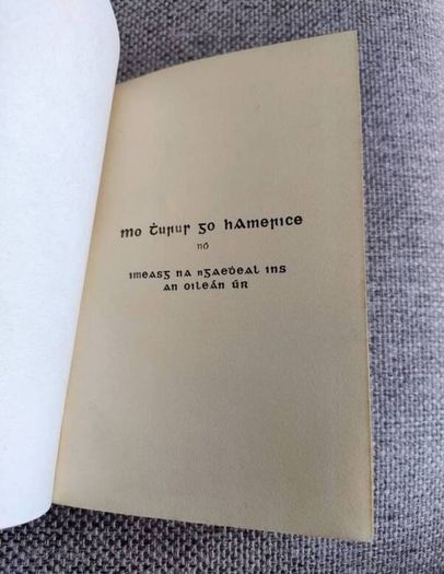 Mo Turur go hAmerice by An Craoibhin 1937 hardback with dustcover by Douglas Hyde The Little Branch and My Travels in America in good condition with some wear to the dustcover see photos and some writing on the inside page FREE POSTAGE INCLUDED