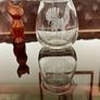 Vintage Signed Bruce Walker Kirkbuddo Glass Studio Etched Art Glass Bud Vase Capercaillie 1976 Image 6
