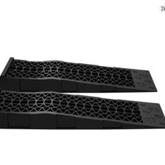 3T Extra Wide Car Ramps Pair Heavy Duty Plastic Loading Ramps For SUV Truck Van Up To 245mm Tyres