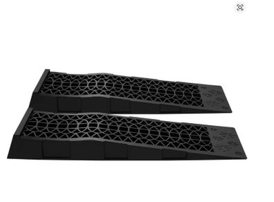 3T Extra Wide Car Ramps Pair Heavy Duty Plastic Loading Ramps For SUV Truck Van Up To 245mm Tyres