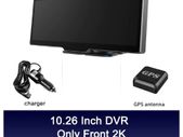Lens Car DVR 1440P Car Rearview Mirror GPS Tracker 10.26