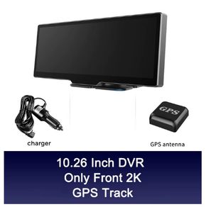 Lens Car DVR 1440P Car Rearview Mirror GPS Tracker 10.26" Dashboard Video Camera Recorder 24H Park