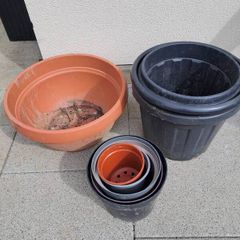 Free garden plastic pots.