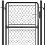 Garden Gate Steel 125x495 cm Anthracite Image 4