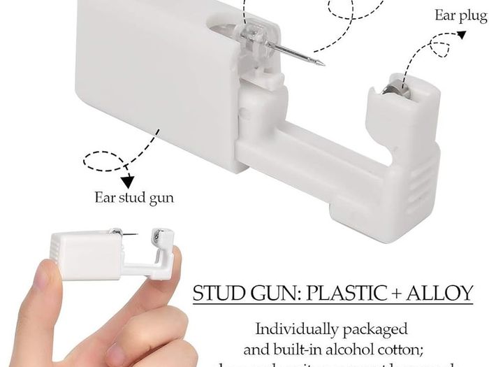 NEW SALE | 12 Packs Ear Piercing Gun Kit Self Ear Nose Piercing Gun Kit, No Pain Safety Nose Piercing Gun Kit