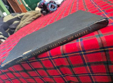 Injurious insects by Ormerod 16th report original Antique book