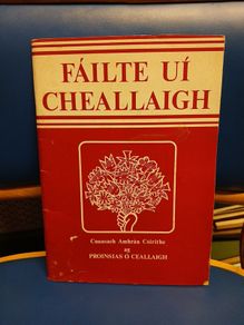 Failte Ui Cheallaigh music score book