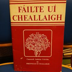 Failte Ui Cheallaigh music score book