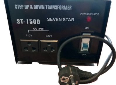 Seven Star ST-1500-Watt Step Up Step Down Transformer,
