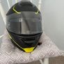 BRAND NEW Leopard Modular Motorbike Helmet - Matte Black & Neon Yellow Image 2