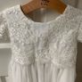 John Rocha Ivory dress with lace and silk ribbon age 5 Image 3