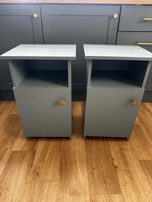2 X Wooden Bedside Lockers