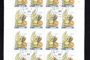 2000 Ireland Love Commemorative Stamp 30p Frog Sheetlet Fine CDS Used with Dublin cancel of 16th August 2006 (First day of issue)