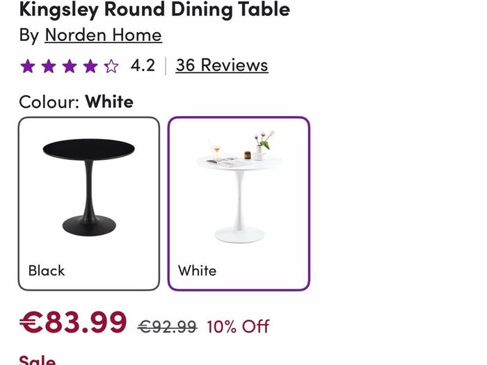 Table and Chairs (x2)