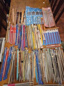 180 Pairs of Knitting Needles + Extras